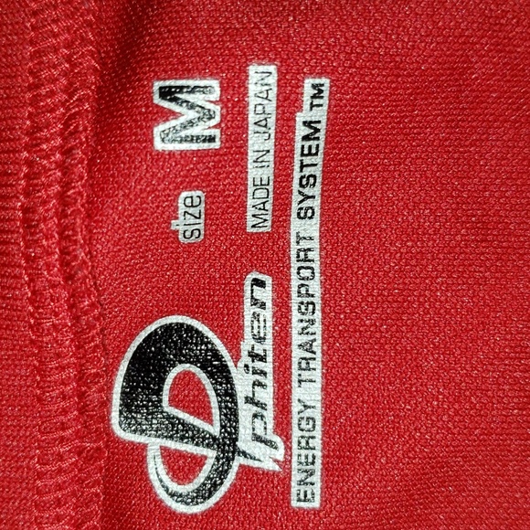 Phiten X30 Dri Fit Crew Neck Short Sleeve Red Medium nwot - Picture 4 of 7